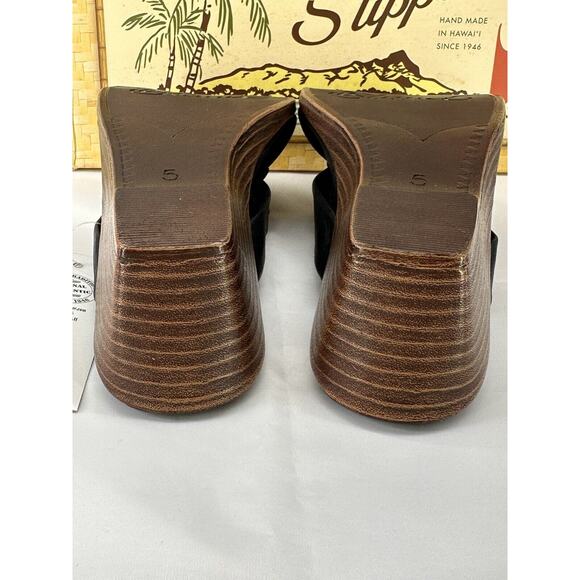 Island Slipper Womens Flower Style Sandals Size 5 Made in Hawaii Brand New W/Box - Picture 7 of 16